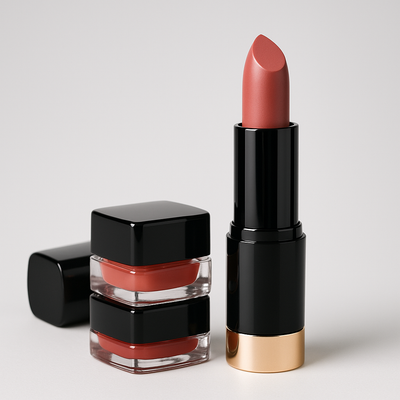 Collection de produits pour les lèvres, rouges à lèvres et baumes