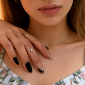 24 pièces de faux ongles press-on avec accessoires inclus