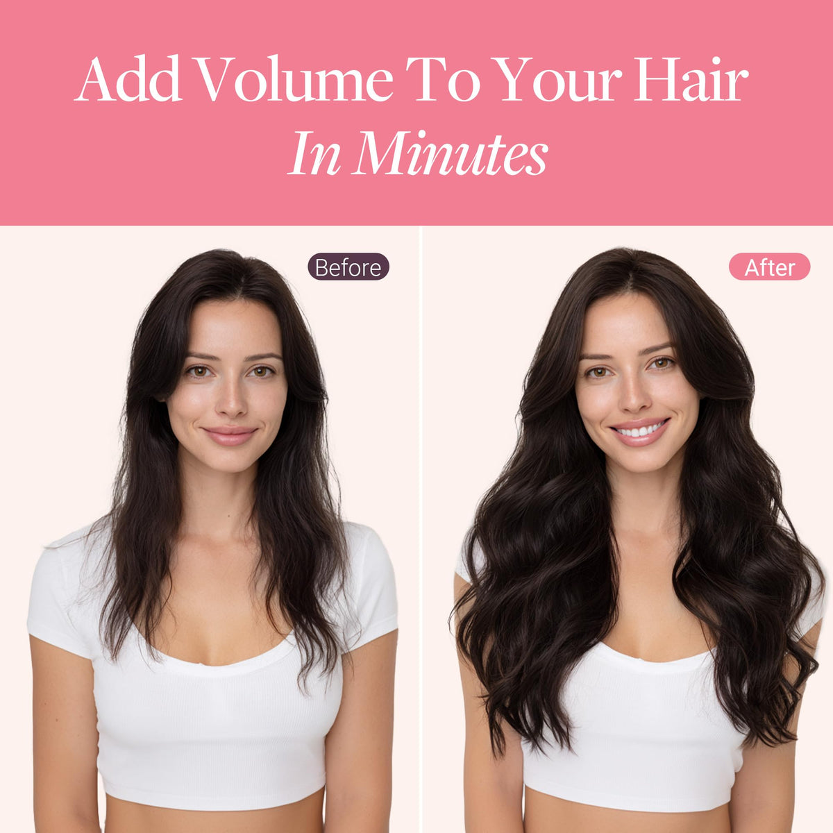 Comparaison entre cheveux naturels et extensions GOO GOO