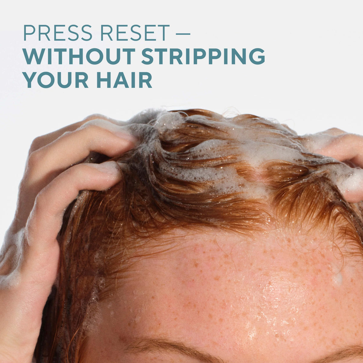 Application du Shampoo & Après-Shampooing 2-en-1 Native sur cheveux