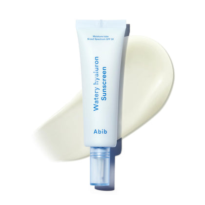 Abib Crème Solaire Hydratante Watery Hyaluron tube 50ml face avant