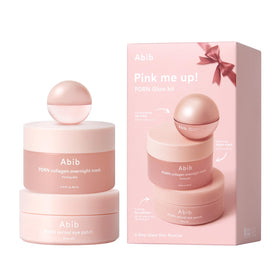 Abib Pink Me Up PDRN 3 Step Glow Kit avec masque gélifié