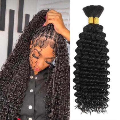 Acbhoa cheveux bouclés profonds 24 pouces vue avant