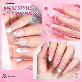 accessoires de manucure avec perles et strass