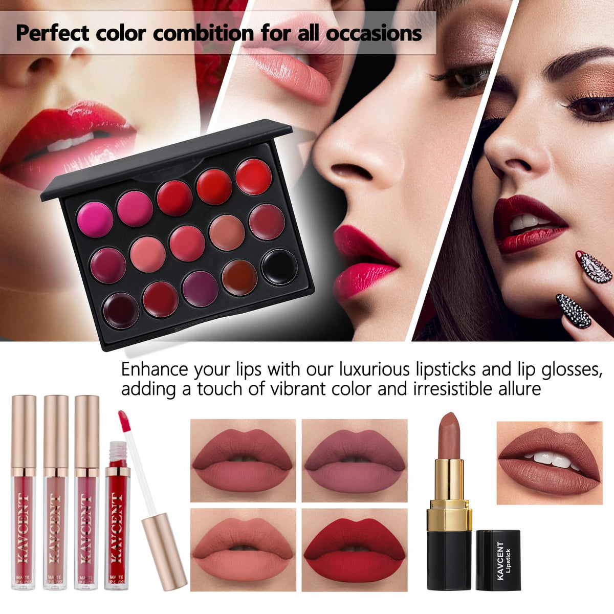Accessoires de maquillage KAVCENT pour femmes et adolescentes
