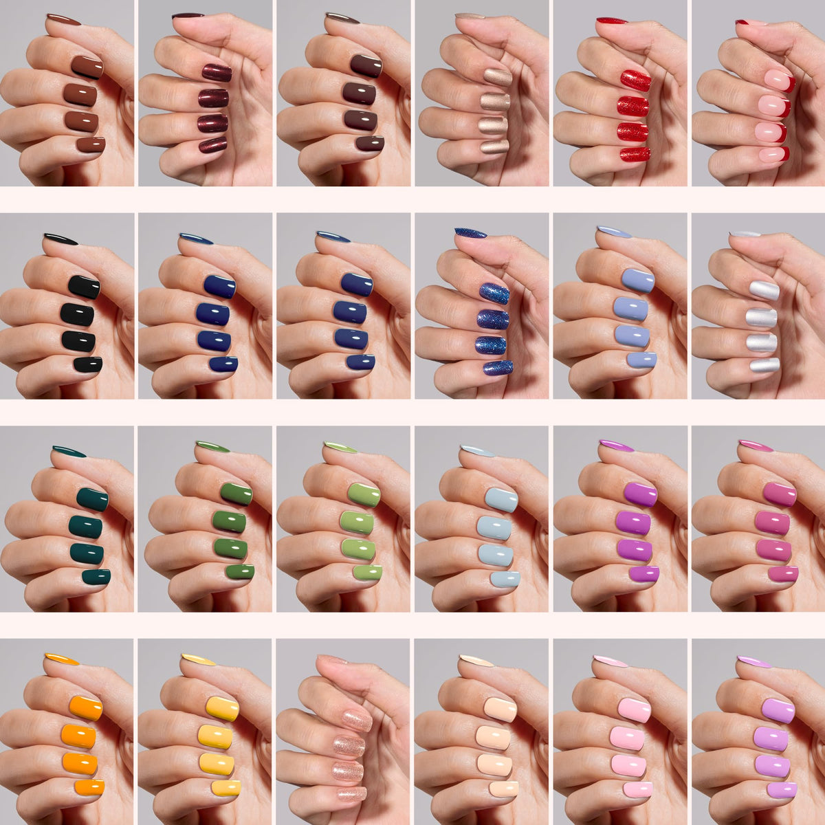 Accessoires du kit d'ongles pressés incluant colle et autocollants