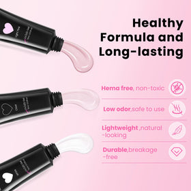 Accessoires du kit Polygel GlimightyX, y compris pince à ongles et brosse
