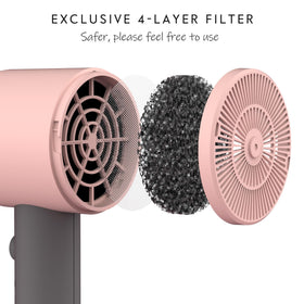 Accessoires du sèche-cheveux Aina incluant concentrateur et diffuseur