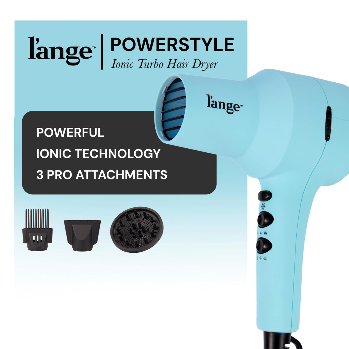 Accessoires du sèche-cheveux L'ANGE HAIR, diffuseur et concentrateur