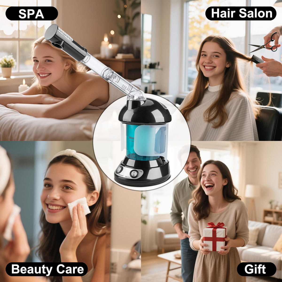 Accessoires du steamer KINLITO sur la table