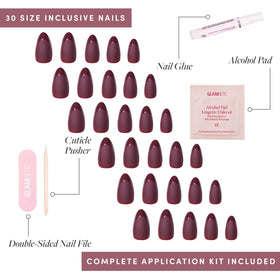 Accessoires fournis avec le coffret de faux ongles Glamnetic