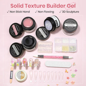 Accessoires inclus avec le gel SUPWEE, tels que moules et strass