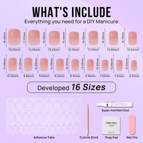 Accessoires inclus avec les faux ongles BTArtbox
