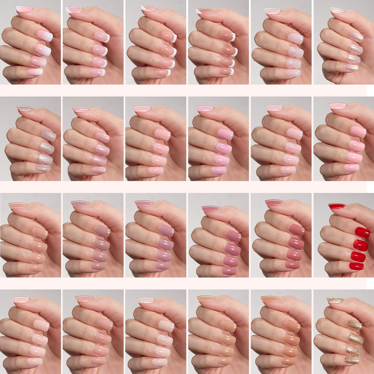 accessoires inclus dans le kit d'ongles beetles, colle et stickers