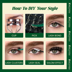 Accessoires inclus dans le Kit de Cils KEYYOU