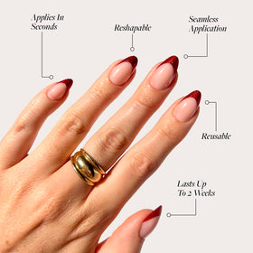 Accessoires inclus dans le kit de faux ongles Glamnetic