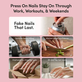 Accessoires inclus dans le kit de faux ongles Glamnetic