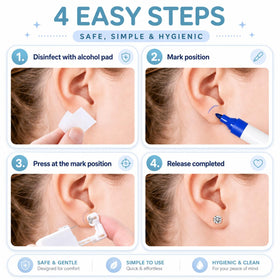 Accessoires inclus dans le kit de piercing Anzero
