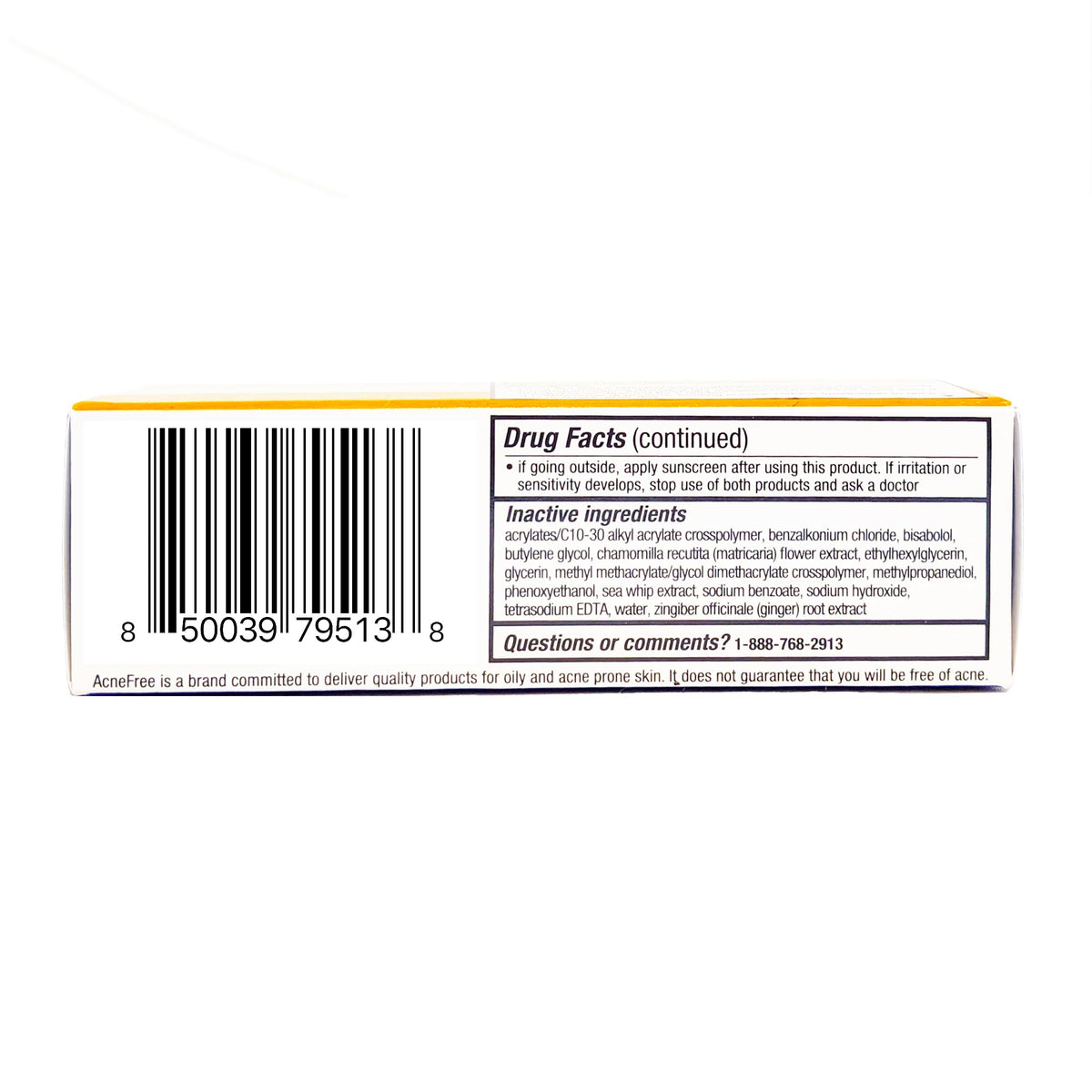 AcneFree Traitement Localisé Acné 50g à côté d'autres produits de soin
