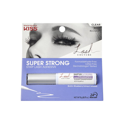 Adhésif à cils KISS Strip Lash Couture 5 g vue avant avec applicateur