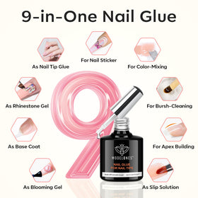 Adhésif à ongles 9-en-1 du Kit de Gel à Ongles modelones