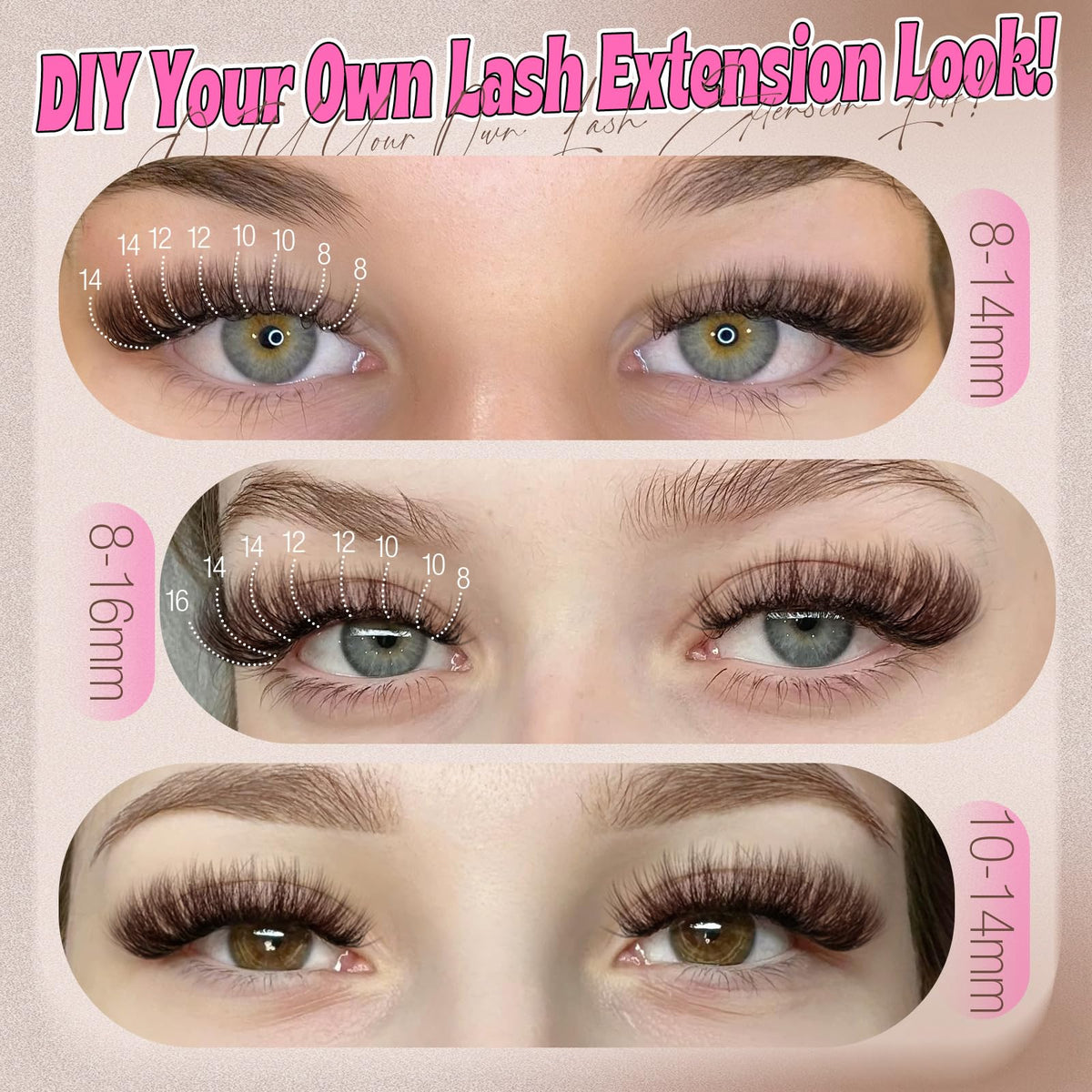 Adhésif waterproof du kit d'extensions de cils Yawamica