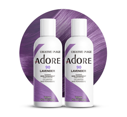 Adore coloration semi-permanente Lavande 090, bouteille vue de face