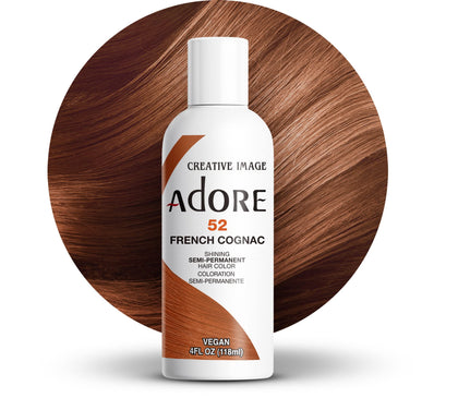 Adore couleur de cheveux semi-permanente 052 Cognac Français, flacon avant