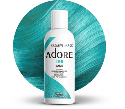 Adore Couleur de Cheveux Semi-Permanente Jade 195 flacon avant