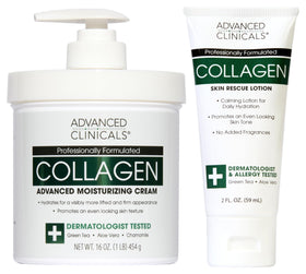 Advanced Clinicals Crème Hydratante au Collagène 16Oz vue avant