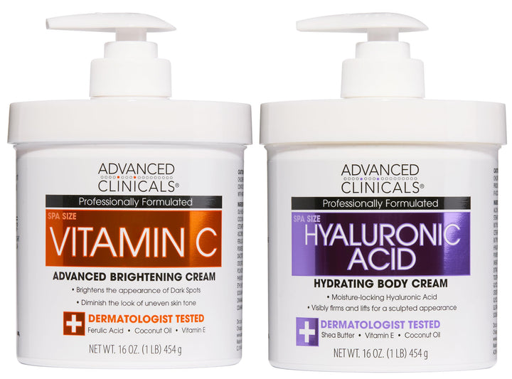 Advanced Clinicals set de crèmes hydratantes front view