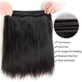 Afeier cheveux brésiliens naturels en longueur 30 pouces