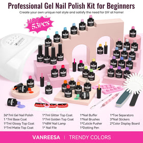 Affichage des couleurs de vernis à ongles gel