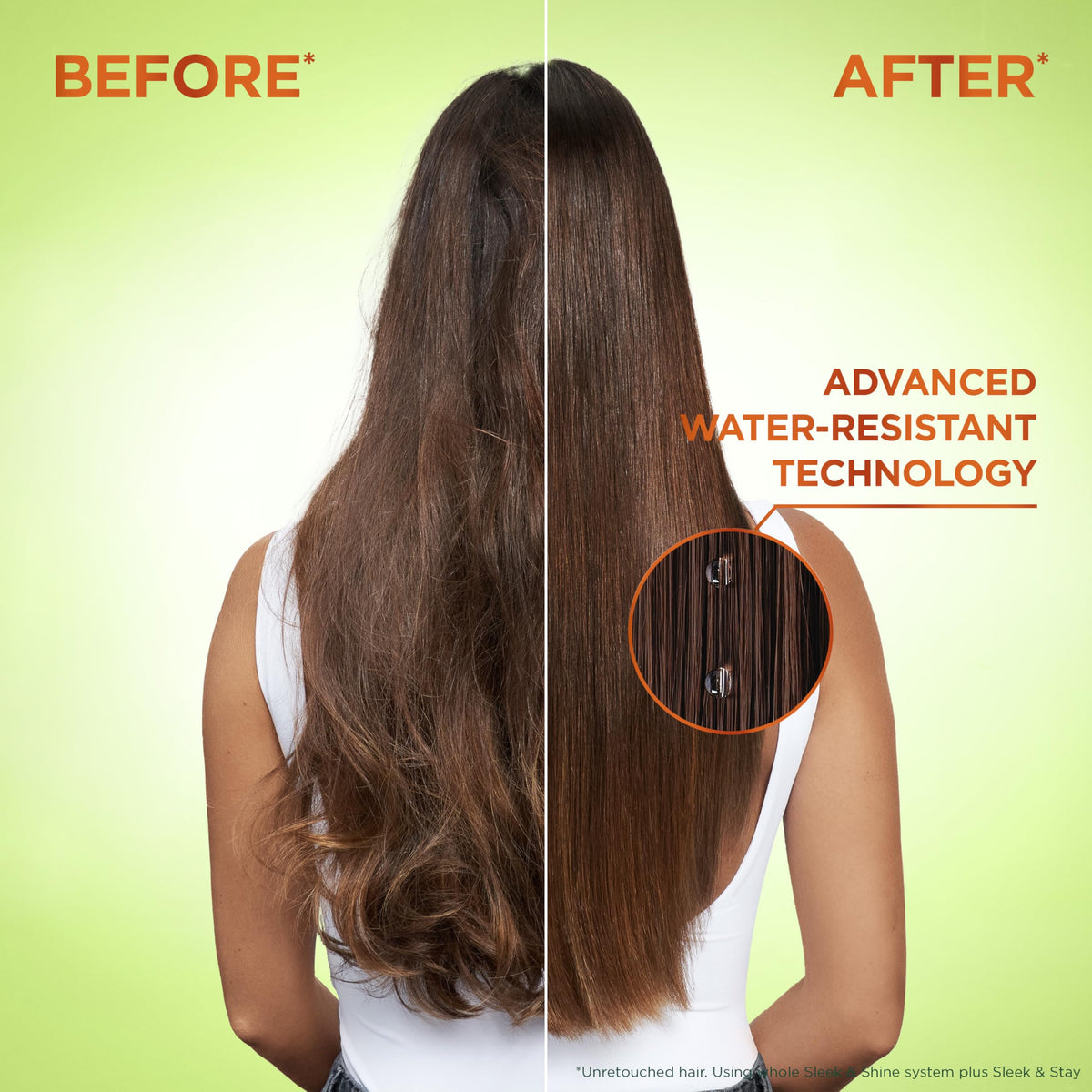 Affichage des produits Garnier Fructis sur une coiffeuse élégante