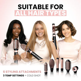 Affichage des réglages de température de la brosse ELLA BELLA