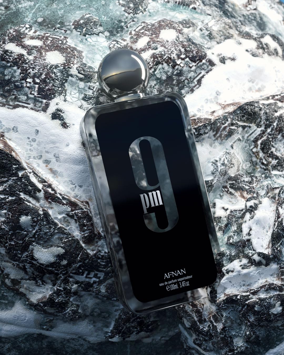Afnan 9 PM Eau de Parfum pour hommes packaging