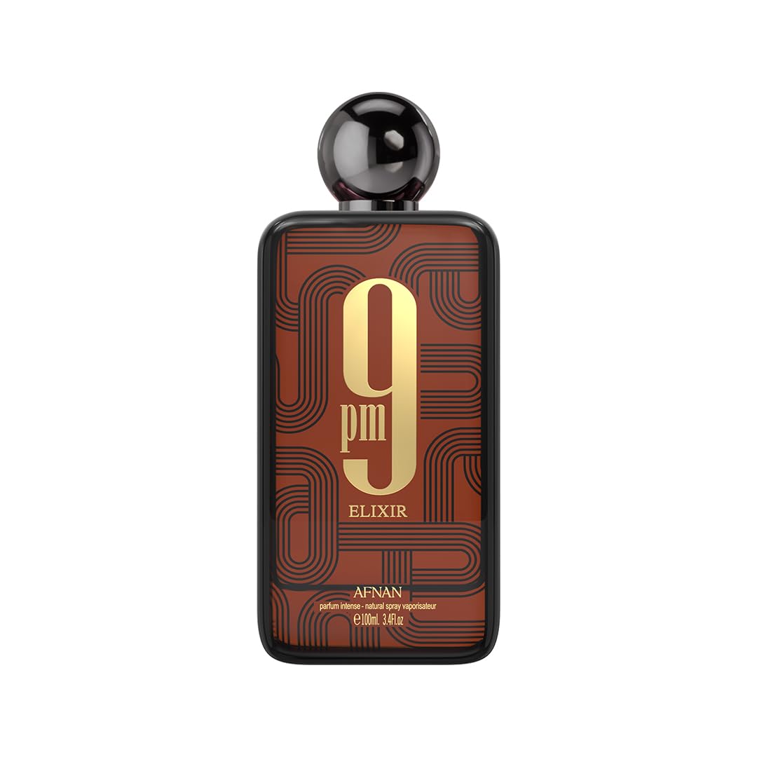 Afnan 9 PM Elixir Eau de Parfum unisexe 100 ml vue de face