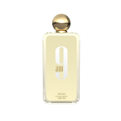 Afnan Eau De Parfum 9 AM 100 ml vue avant avec bouchon