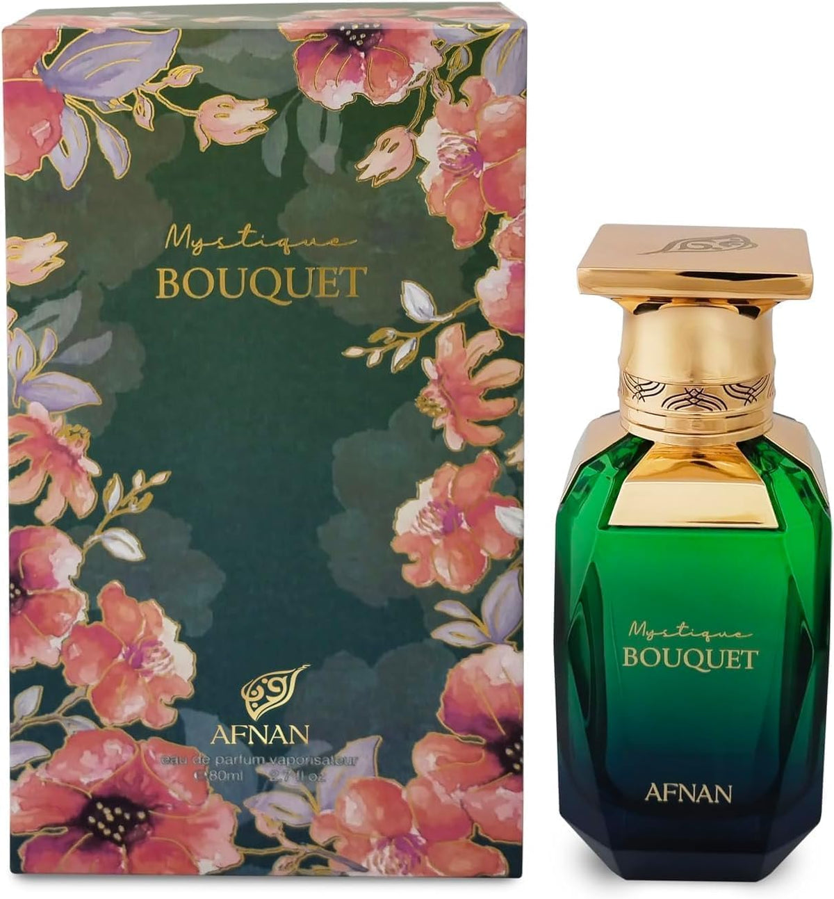 Afnan Mystique Bouquet Eau de Parfum 80 ml sur fond blanc