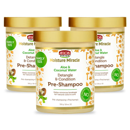 African Pride Pré-Shampoing Hydratant 3 Pack - vue avant