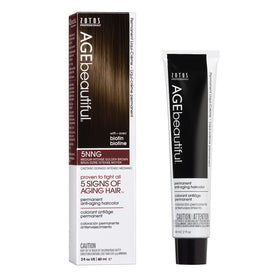 AGE beautiful Teinture Capillaire 5NNG Brun Doré Intense avant application