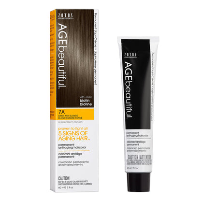 AGE beautiful Teinture Capillaire Permanente 7A Blond Cendré vue avant