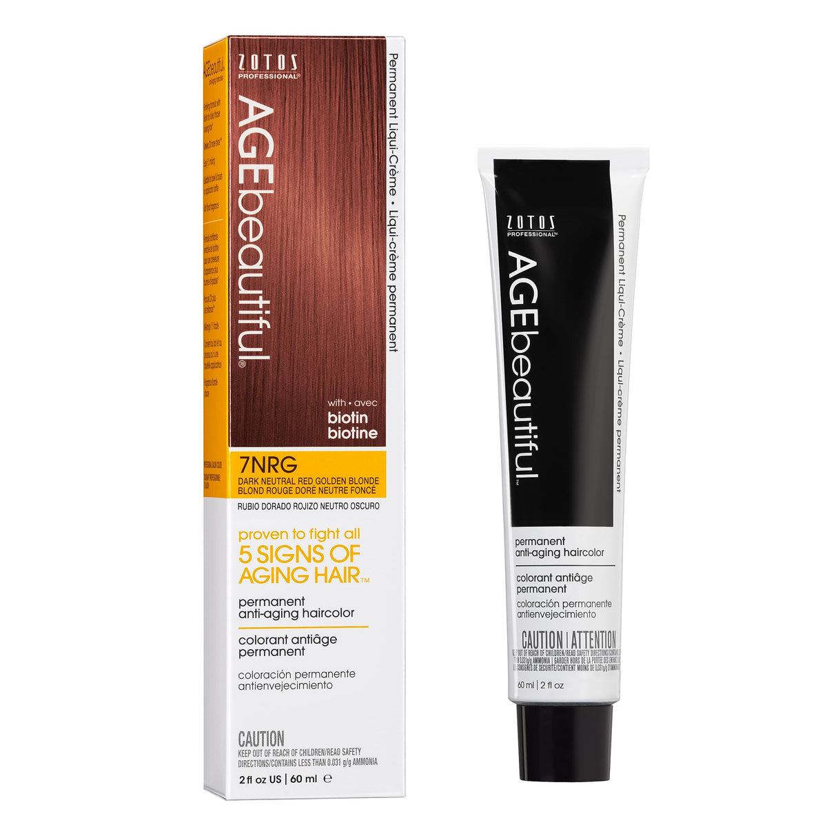 AGE beautiful teinture cheveux 7NRG vue avant