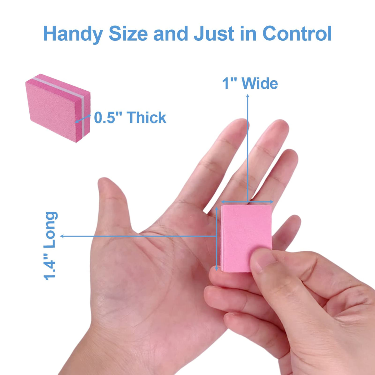 AhaTopia Mini Blocs à Polir 100/180 Grit utilisation sur ongles