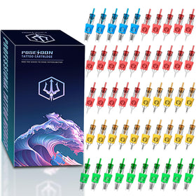 Aiguilles de tatouage POSEIDON 50 pièces assorties dans leur emballage