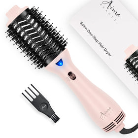 Aima Beauty Brosse Sèche Cheveux Volumatrice rose vue de face