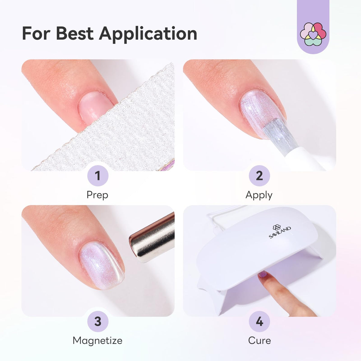 Aimant Cat Eye pour créer des effets de vernis