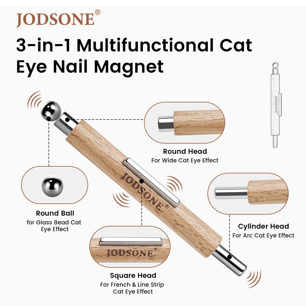 Aimants cylindriques de l'outil JODSONE pour nail art