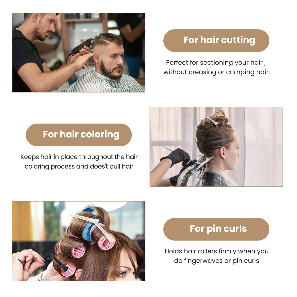 AIMIKE Clips à Cheveux en utilisation pour le séchage