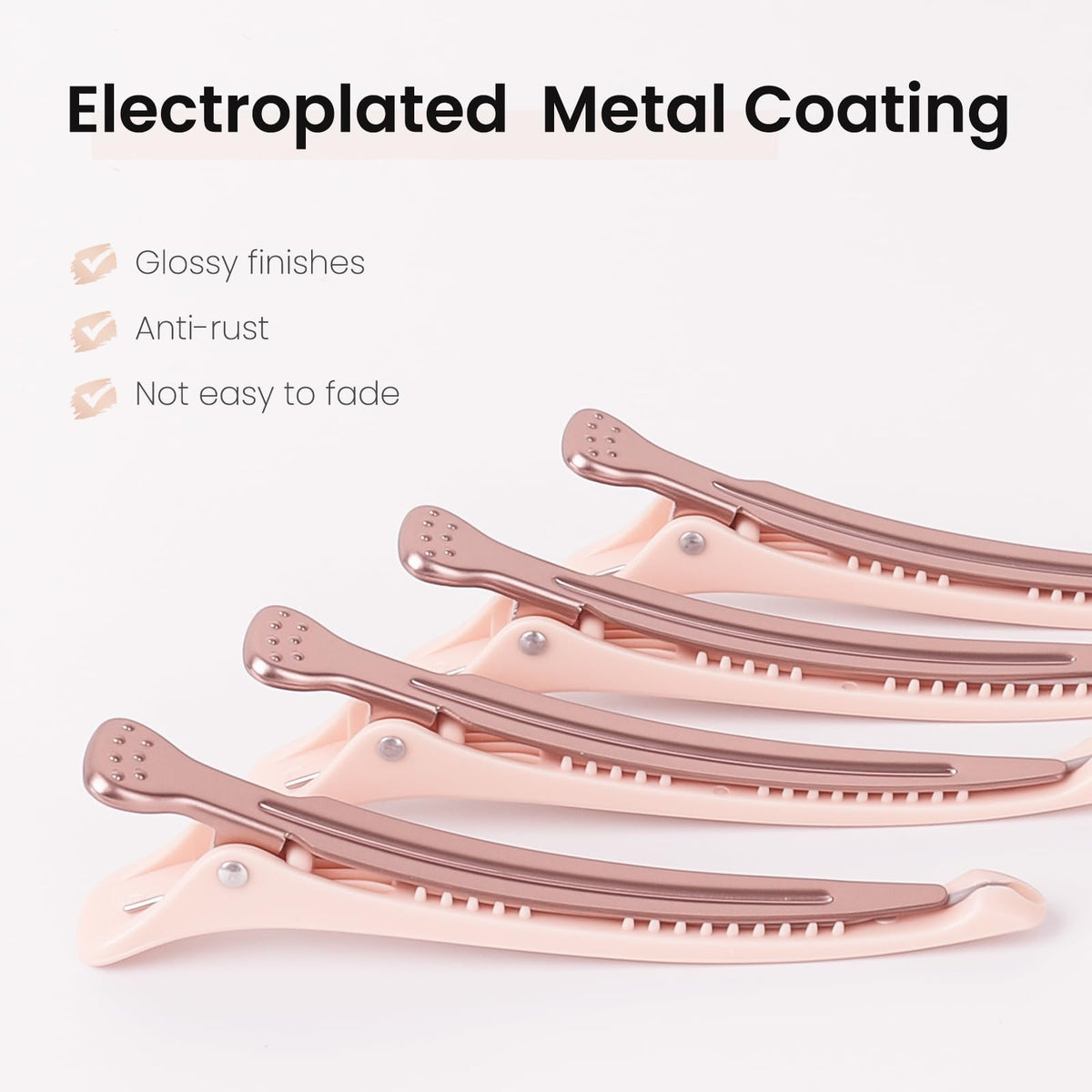AIMIKE Clips à Cheveux Porcelain Pink avec bande silicone